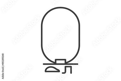 Ancient Egyptian Hieroglyph Cartouche Symbol