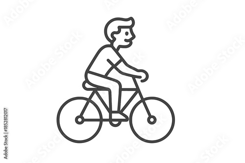 Person riding a bicycle