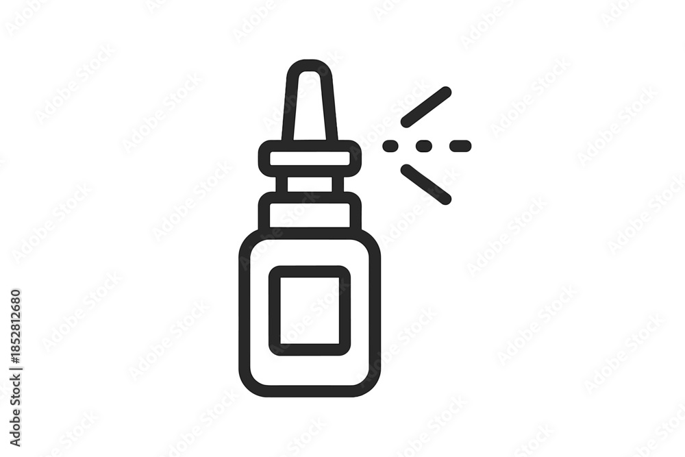 Obraz premium Nasal spray bottle icon
