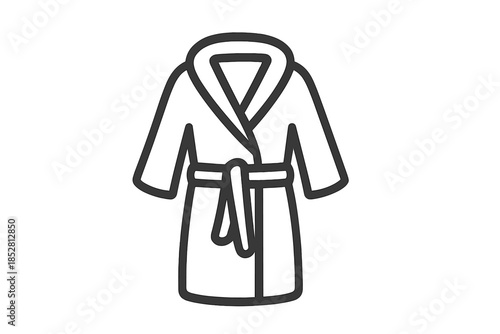 Bathrobe icon on a gradient background
