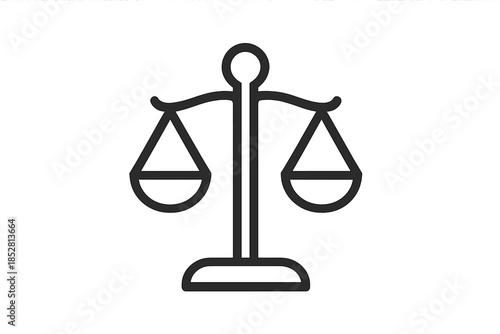 Scales of Justice Icon with Gradient Background