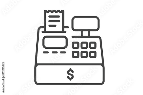 Cash Register Outline Icon