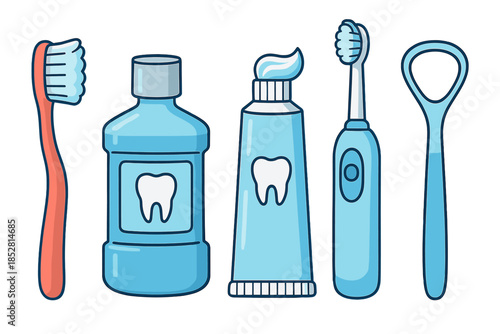 Oral hygiene products collection
