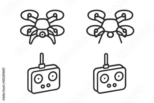 Drone and Remote Control Icons