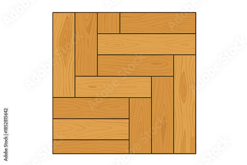 Herringbone wood floor pattern with glowing edges