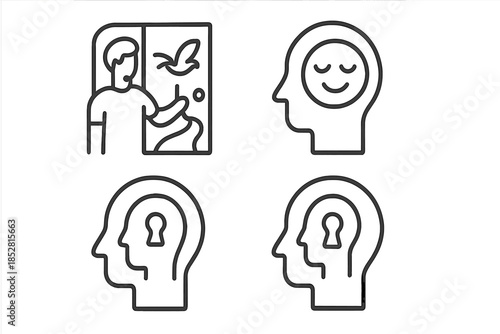 Conceptual Icons Representing Mental States and Transformation