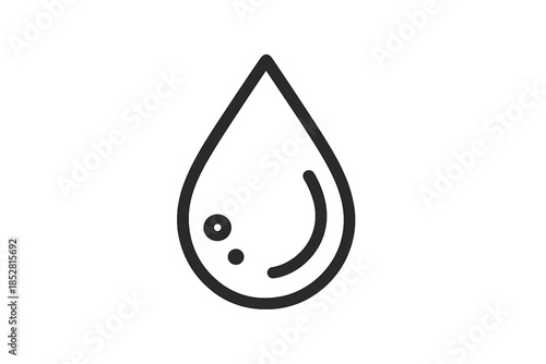 Water drop icon with ripple effect