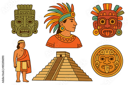 Mayan Civilization Icons