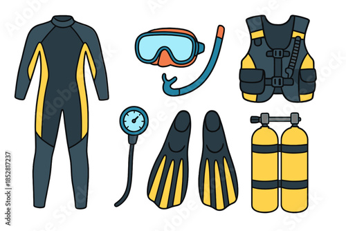 Scuba Diving Gear Set