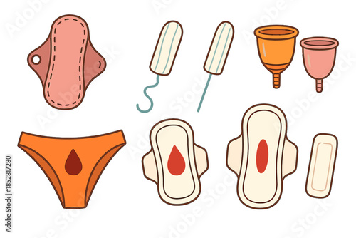 Collection of Feminine Hygiene Products