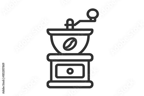 Vintage Coffee Grinder Icon