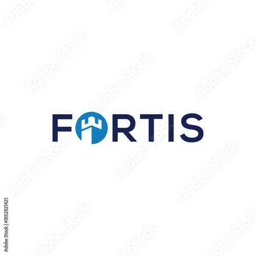 fort logo design, typography text fort graphic vector template