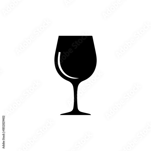 Empty wine glass