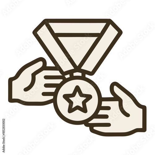 Icon Medal being awarded