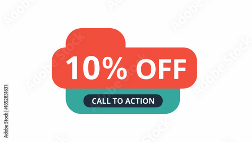 10 Percent Off Call To Action Discount Offer.