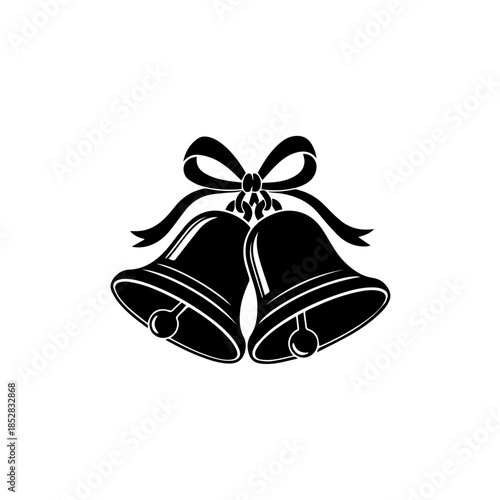 Wedding bells isolated on transparent background