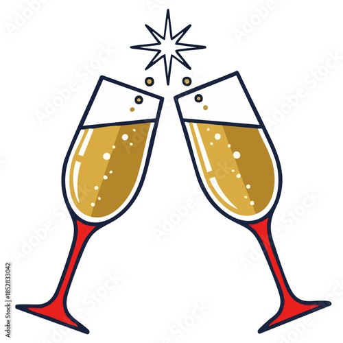 Clinking Toast Glasses