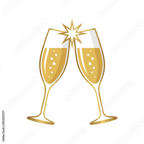 Clinking Toast Glasses