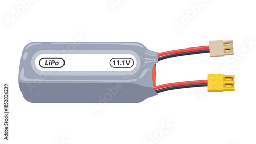 LiPo battery with 111V rating and two connector types