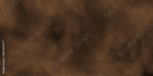 spectacular abstract brown smoke isolated color brown background .Black and brown smoke aquarelle smudge illustration smooth grungy smokey . Abstract Painted Illustration. Brush stroked painting.