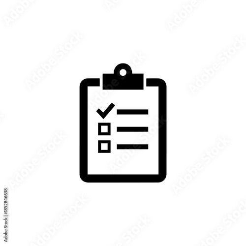 Clipboard with checklist