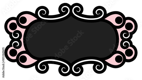 vector frame with floral ornament