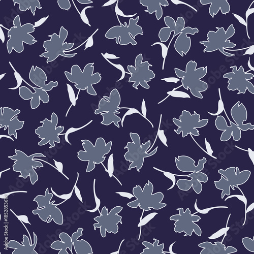 Abstract floral pattern perfect for textile design,