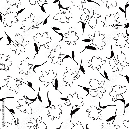 Abstract floral pattern perfect for textile design,