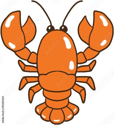 vector illustration of a crab