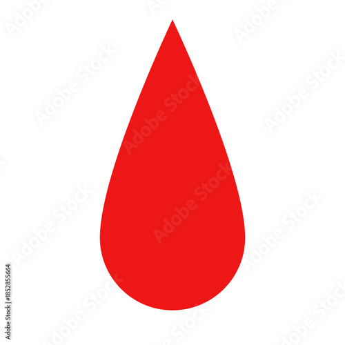 Blood drop icon, Three red blood drops, vector illustration