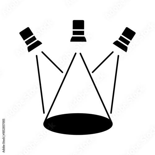 concert lights graphic icon vector
