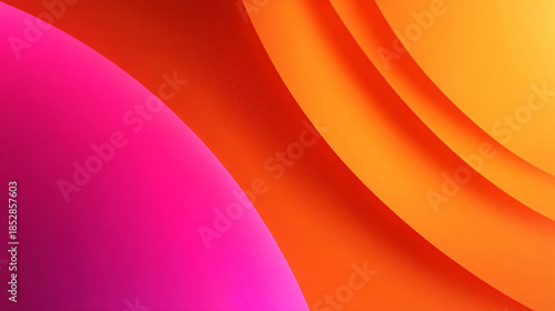 Abstract gradient colorful background featuring curved lines and light waves in a digital motion design