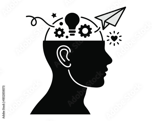 Creative Mind Concept with Ideas and Innovations