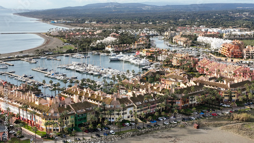 vistas del puerto de Sotogrande en el término municipal de San Roque, Andalucía