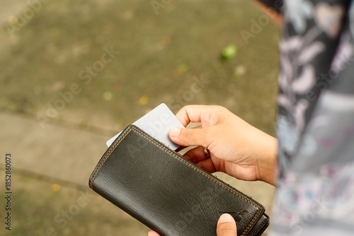 Wallet Interior with Blank Insert Card