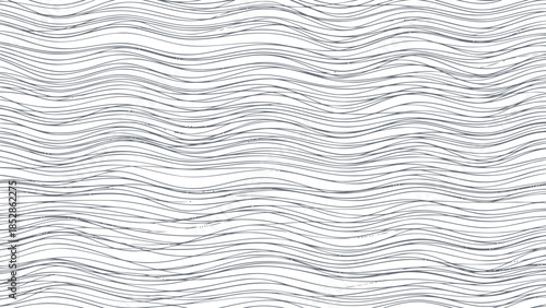Wavy black and white pattern on white background Vector, illustration