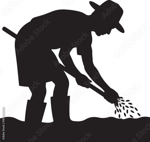 Farmer Sowing Seeds