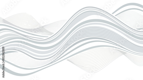 Abstract illustration of flowing, wavy lines in shades of gray, creating a dynamic visual effect.