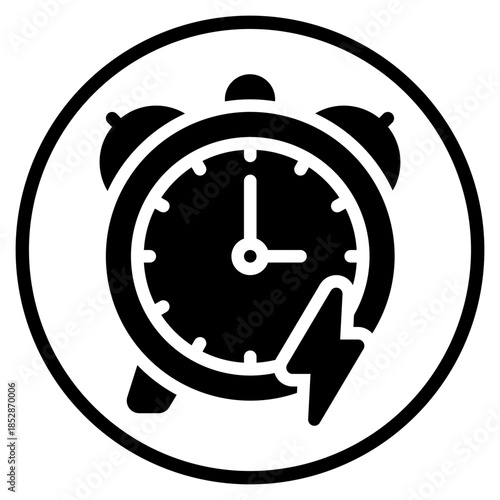 fast time glyph icon