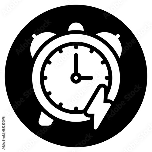 fast time glyph icon