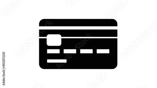 Credit card vector icon for technology and business design