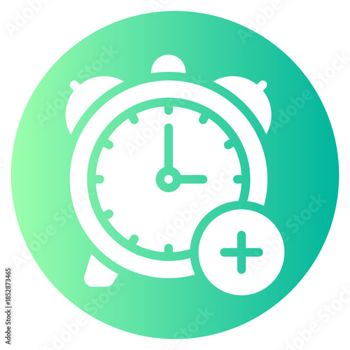 add time gradient icon