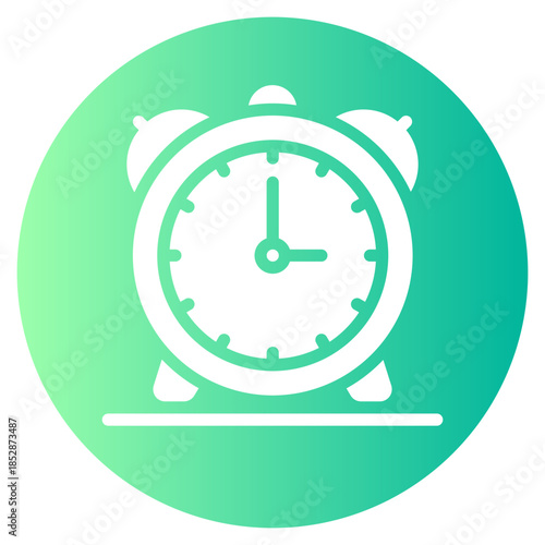 alarm gradient icon