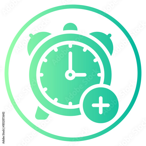 add time gradient icon