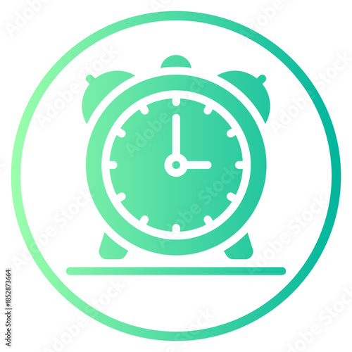 alarm gradient icon