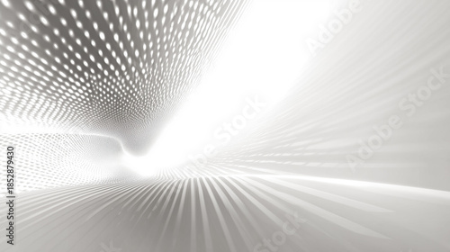 Futuristic Abstract Background with Light Beams and Particles