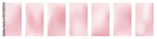 Collection of vertical mesh gradient backgrounds in various shades of soft pink, rose, and blush