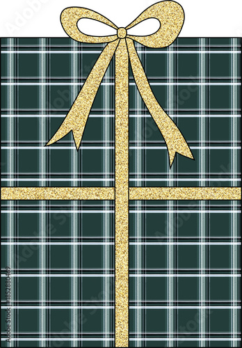 Christmas Gift Box, Holiday Present and Festive Decoration