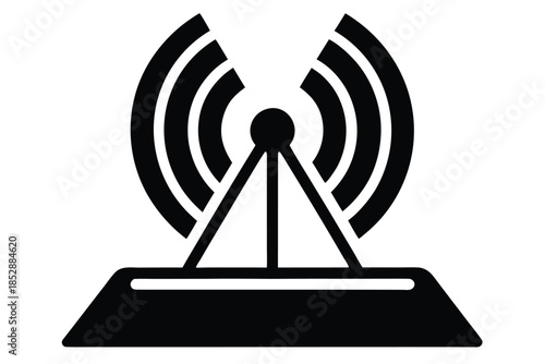 broadband vector icon silhouette