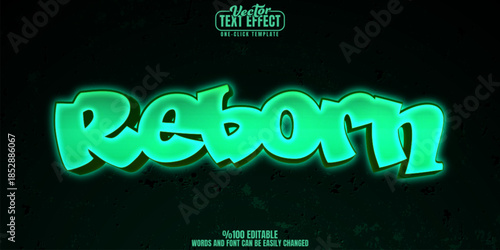 Street editable text effect, customizable tag and wall 3d font style